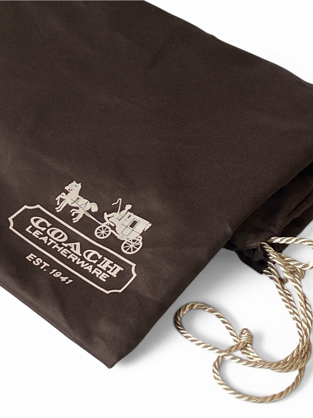 Coach Brown Cream Dustbag #0920-1